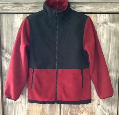 Chaqueta polar vintage con cremallera completa Faded Glory para niños cuello alto bolsillos con cremallera L 10-12 Foto 1 de 4