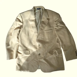 Brooks Brothers 346 Mens Camel Hair Blazer Jacket Sport Coat Beige 43R - Picture 1 of 7