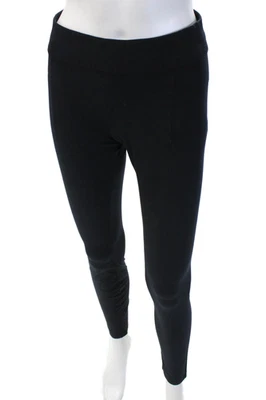 Helmut Lang Womens Textured Pleated Lined Slim Leg Pants Navy Size S - Image 1 of 4