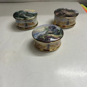 Thomas Kinkade Music Boxes Lot Of 3 - Picture 1 of 12