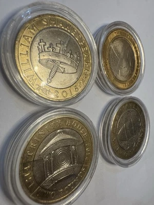 £2 Coin Bundle – 4 Collectable Coins Shakespeare, WW1, Trinity House, 1999 Tech - Image 1 of 4
