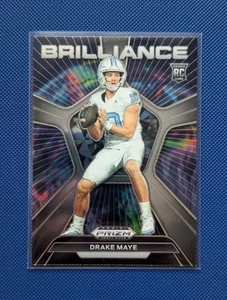 New England Patriots - Drake Maye RC - Brilliance Prizm Draft Picks 2024 - Picture 1 of 2