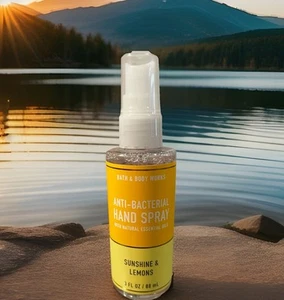 Bath Body Works SUNSHINE & LEMONS Anti-Bacterial Hand Spray 3 oz Size - Picture 1 of 1