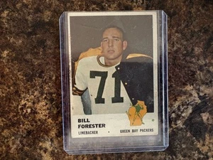 Tarjeta de fútbol americano Fleer 1961 Green Bay Packers - Bill Forester - Imagen 1 de 2