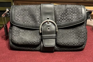 Coach 1463 Schultertasche schwarz Soho Flap - OHNE RIEMEN - Signature C Canvas - Bild 1 von 17