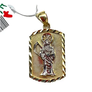 14k Bicolor Gold Santa Muerte Anhänger 4,36g - Bild 1 von 4