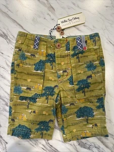 Matilda Jane Joanna Gaines Farm Print Shorts Size 4 Boys NWT  - Picture 1 of 4