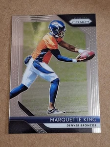 CARTOLINA MARQUETTE KING PANINI PRIZM NFL 2018 #144 DENVER BRONCOS RAIDERS - Foto 1 di 3