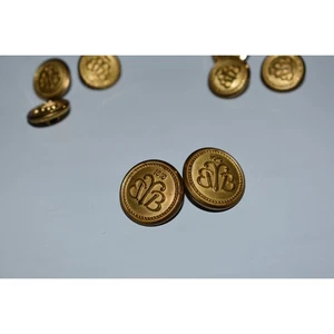 Brooks Brothers Replacement Gold Metal Buttons For Blazer Jacket Sportscoat - Picture 1 of 5