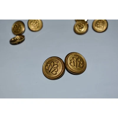 Brooks Brothers Replacement Gold Metal Buttons For Blazer Jacket Sportscoat - Image 1 of 4