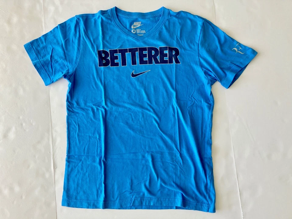 Camiseta Tenis Nike Roger Federer RF Otoño 2014 MEJOR M Azul 619003-406 Rara Foto 1 de 4