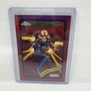 Invisible Woman Blue Red Spider Web /62 FANTASTIC FOUR 2025 Topps Chrome Marvel - Picture 1 of 2