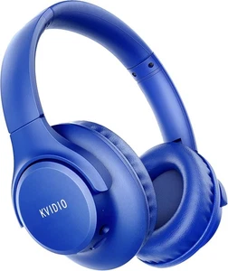 KVIDIO Bluetooth Headphones Over Ear, 65 Hours Playtime Wireless blue - Picture 1 of 8