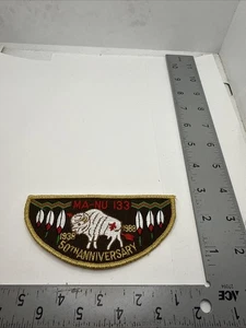 Lodge 133 Ma-Nu Flap 1988 50th Anniversary OA Order of the Arrow 80d-1741w - Picture 1 of 1