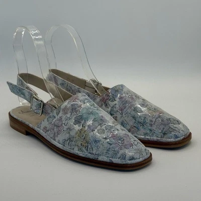 AMALFI By Rangoni Gelso Flat Sling in Bianco Hairy Size 9.5 M - Image 1 of 4