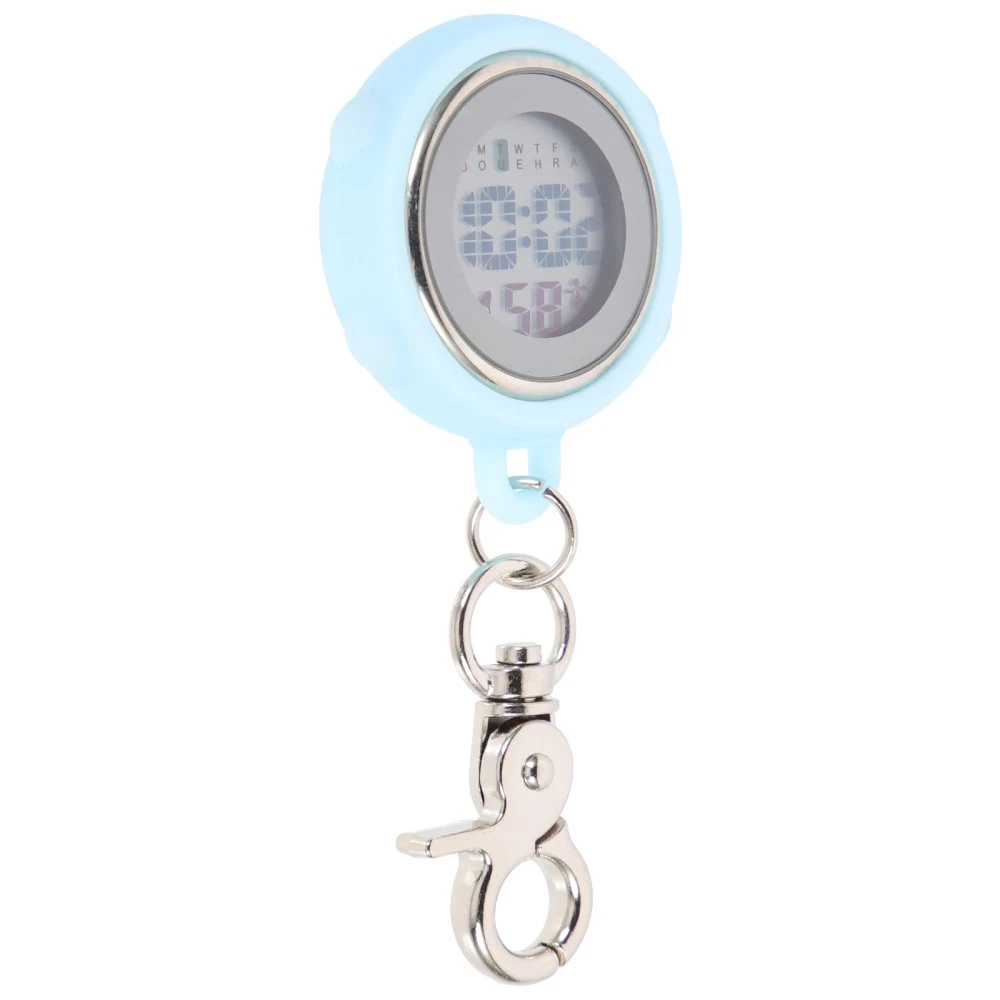 Digitale Taschenuhr-Halskette – Mit Wecker, Timer & Kalender, Blau, Für Damen, Herren, Krankenschwestern, Studenten