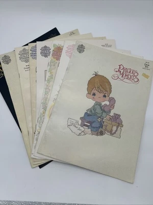 Vintage Precious Moments Cross Stitch Books Lot - Image 1 of 4
