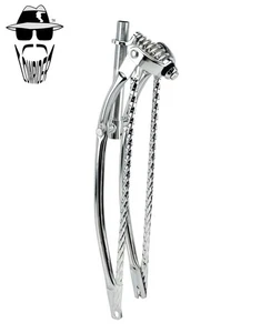 Original Lowrider 26" Classic 1" Chrome Suspension Fork w/Square Twisted Bars. - Picture 1 of 1