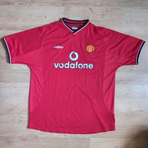 Vintage Manchester United 2000-2002 Umbro Home Football Shirt Size XL - Picture 1 of 20