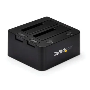 StarTech.com Dual-Bay USB 3.0 to SATA and IDE Hard Drive Docking Station, USB Ha - Picture 1 of 8