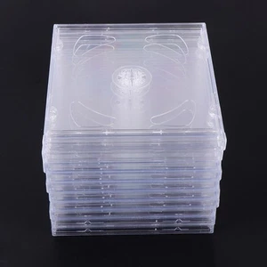 10PCS Video Storage Case Standard Jewel Cases / Storage Case Plastic - Afbeelding 1 van 12