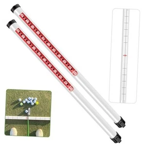 Golf Ball Retriever Professional Picker Golf Ball Shag Tube Plastic Black-2pcs - Picture 1 of 7