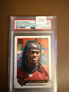 2024 Donruss Rookie Gridiron Kings #10 Marvin Harrison Jr. RC Cardinals PSA 9 - Picture 1 of 2