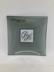 Penn Harris Motor Inn Harrisburg PA Rauchglas Aschenbecher Schmuck Tablett - Bild 1 von 6