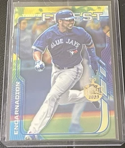 Edwin Encarnación 2025 Topps Holiday Buyback Original Oro Estampado Azulejos - Imagen 1 de 2