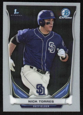 2014 Bowman Chrome Mini #27 Nick Torres   - FREE SHIPPING - Image 1 of 2