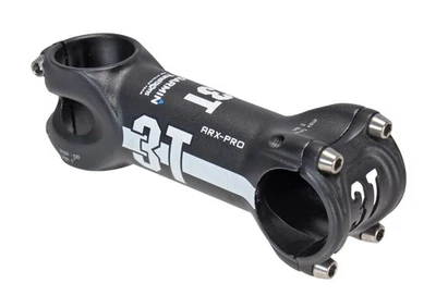 3T ARX-PRO Alloy Road Bike Stem 31.8x 100mm BLACK 6º Gravel 1-1/8" Transitions - Image 1 of 4