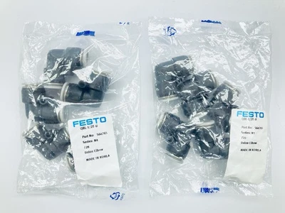 Lot of 10 Festo QBL-1/2T-U 564765 Push-In L-Connector Pneumatic Tubing 1/2" OD - Image 1 of 4