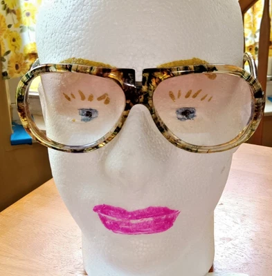 Monturas de anteojos grandes de gran tamaño vintage años 70 80 hipster cara pequeña ojos de insecto retro Foto 1 de 4