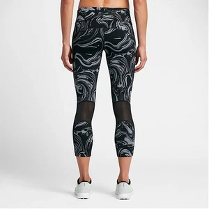 NIKE POWER EPIC LUX CROPPED RUNNING TIGHTS WOMEN'S UK S - 812038 010 - Picture 1 of 2