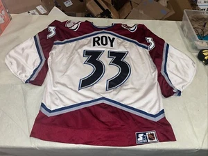 Authentic Stanley Cup Patrick Roy Colorado Avalanche Jersey Mens 52 Clean 1996 - Picture 1 of 12