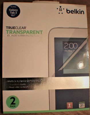Belkin TrueClear Transparent  Screen Protection 2 Pack for Galaxy Tab 3 (B-3) - Image 1 of 2