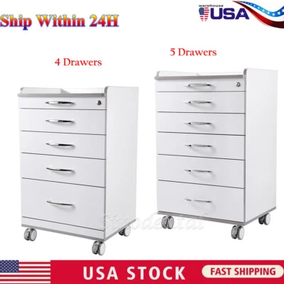 Carro móvil dental de 4/5 cajones y ruedas de 360° Foto 1 de 4