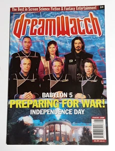 Dreamwatch Magazine August 1996 Babylon 5 Independence Day Science Fiction - Picture 1 of 4