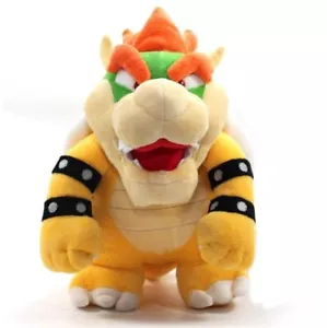 10" Super Mario Bros. Bowser Koopa Plush Soft Toy Stuffed Animal Doll Xmas Gift - Picture 1 of 2