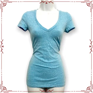 Blaues Oberteil American Eagle mit V-Ausschnitt Marke Damen XS - Bild 1 von 9