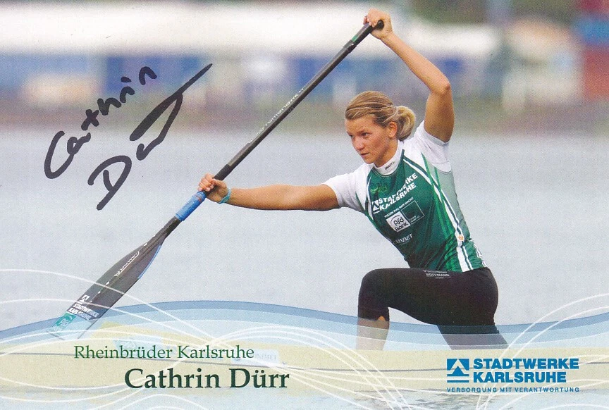 Cathrin DÜRR - Deutschland, Silber Jun.-EM 2012 Kanu, Original-Autogramm! - Bild 1 von 1