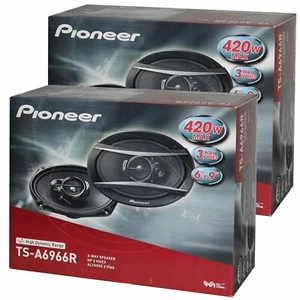 Pioneer (2) PAIRS TS-A6966R 6x9" 3-Way 420W Car Coaxial Audio Stereo Speakers - Picture 1 of 3