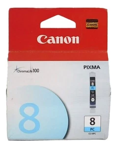 Genuine Canon CLI-8 Photo Cyan Ink Cartridge - Picture 1 of 1