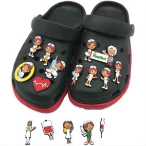 15 Stck. Charms Krankenschwester Schuh Charms für Krokusse Arztpraxis Krankenhaus Medizin C - Bild 1 von 7