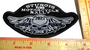 2022 Sturgis patch 82nd motorcycle rally collectible biker vest souvenir emblem - Picture 1 of 1