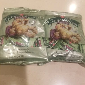 LOT 2 Packs Trader Joe's Original Ginger Chews THE GINGER PEOPLE 5 oz. Each - Picture 1 of 6