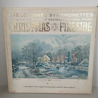 Vintage Christmas At The Fireside Longines Symponette's  4 LP Box Set Vinyl VTG - Image 1 of 4