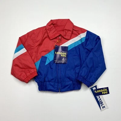 ¡NUEVO! Chaqueta reversible con cremallera completa London Fog talla pequeña con etiquetas para niños/niños de colección para niños/niños Foto 1 de 4