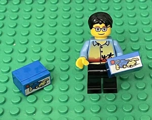 Lego City Boy Mini Figure With 2 “Lego City Dune Buggy Transporter Set Box” - Picture 1 of 3