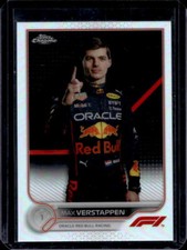 2022 Topps Chrome Max Verstappen Refractor Card #1 Oracle Red Bull